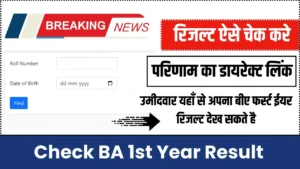ba 1st year result