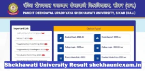 shekhawati university result