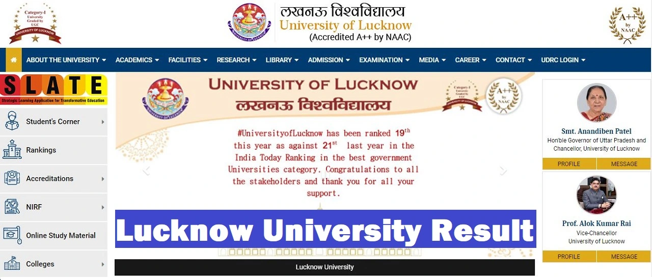 university of lucknow result