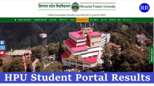 hpu student portal result