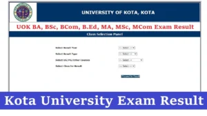 kota university result