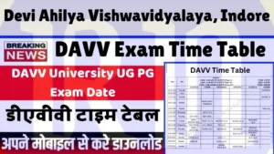 davv time table