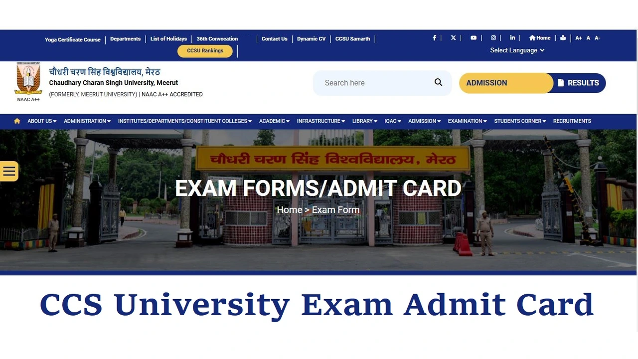 ccsu admit card