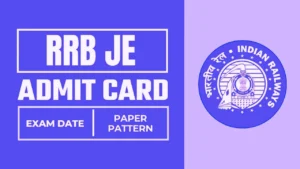 rrb je admit card