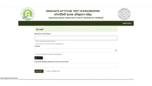 gate admit card