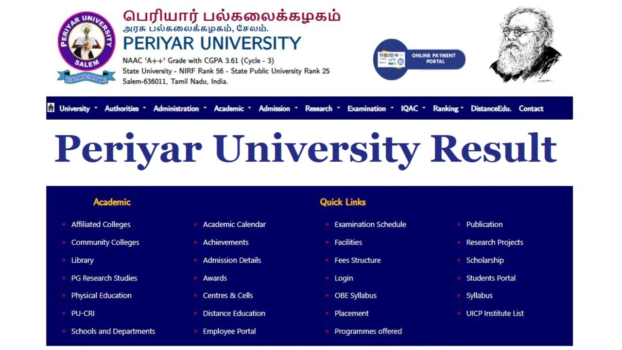 periyar university result