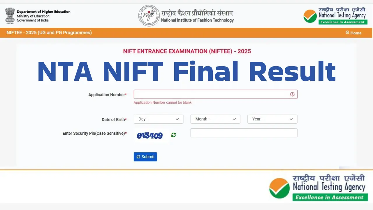 nift final result