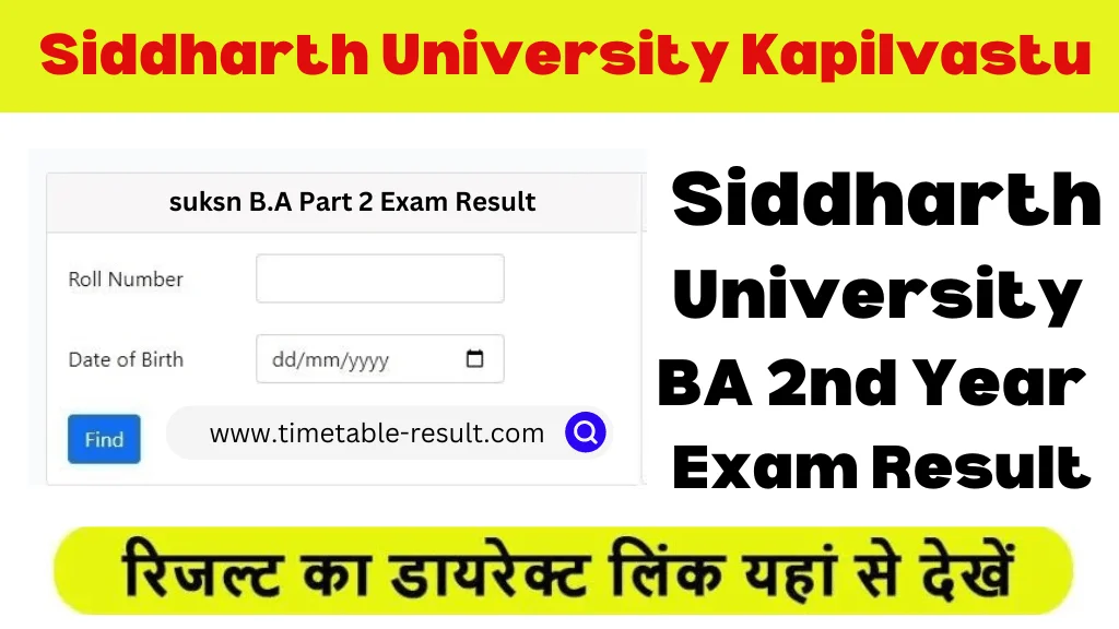 siddharth-university-ba-2nd-year-result